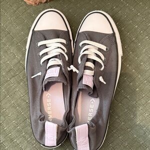 Converse Women's Charcoal and Lavender Sneakers